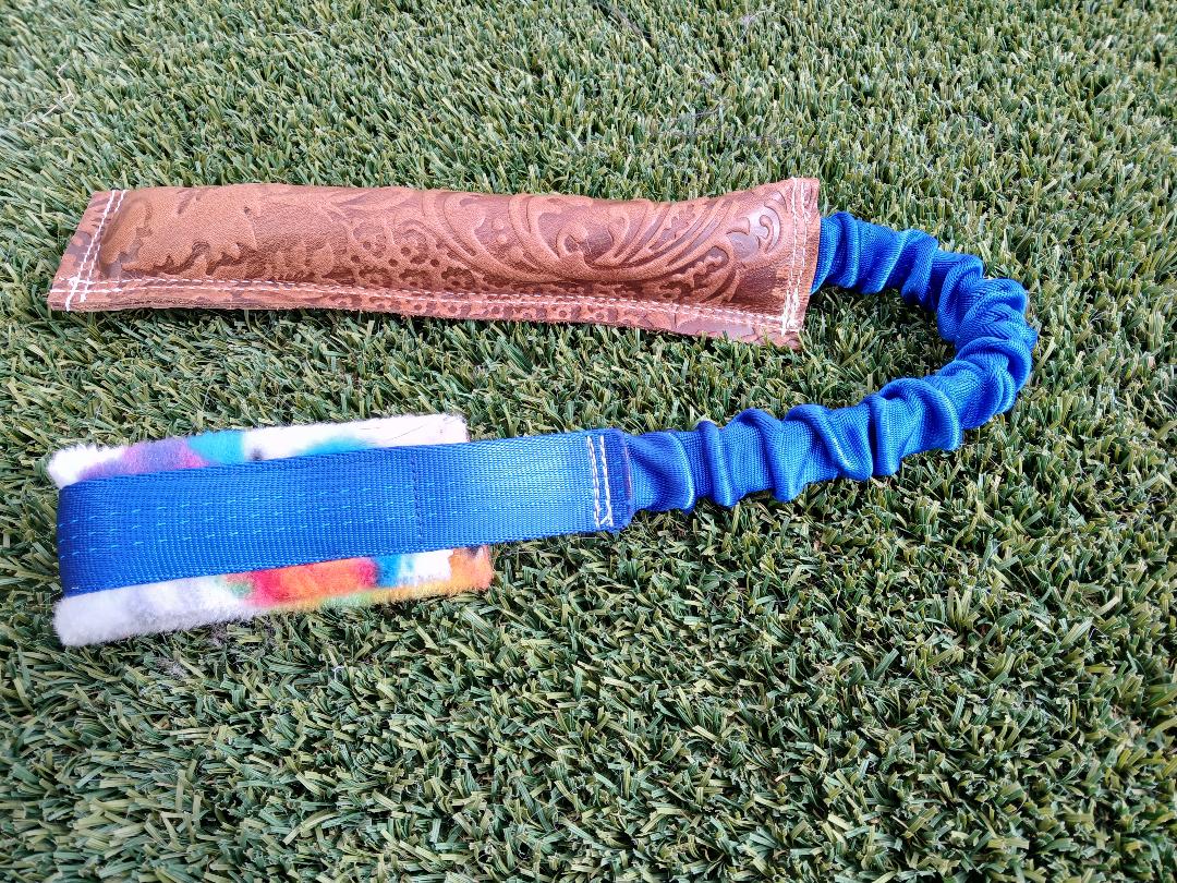Stamped Leather Tug Stick