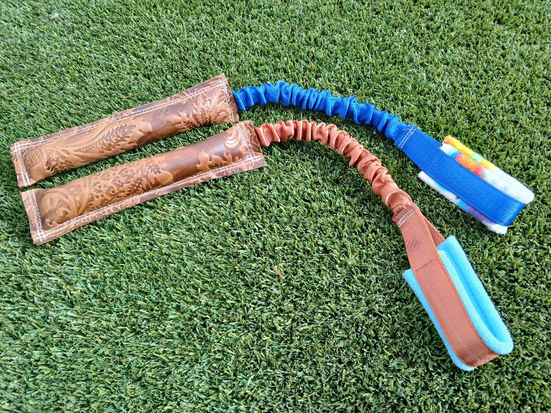 Stamped Leather Tug Stick