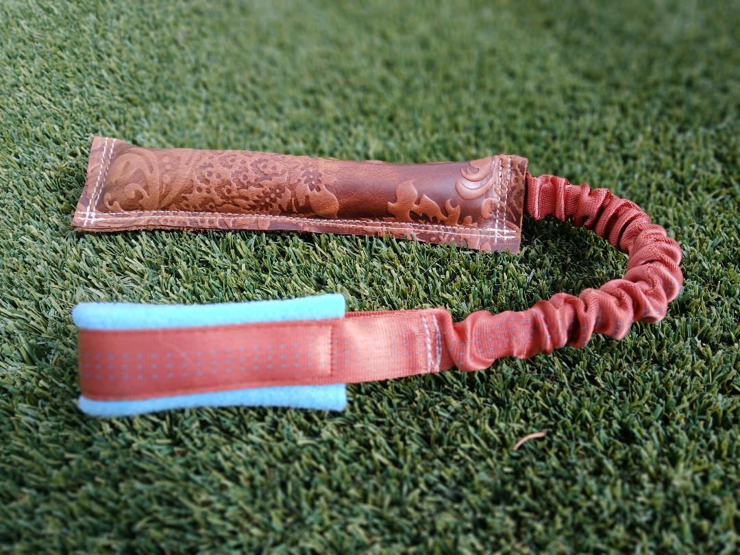 Stamped Leather Tug Stick
