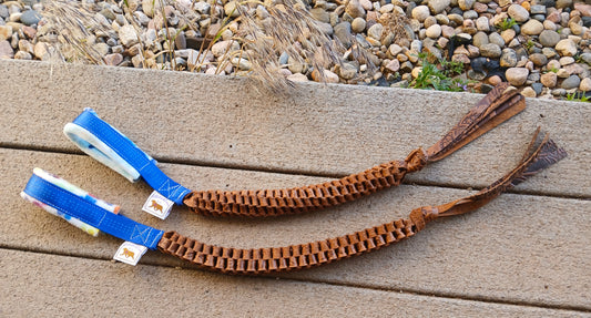 Braided Leather 1 Handle Tug