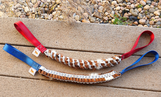 Braided Leather 2 Handle Tug