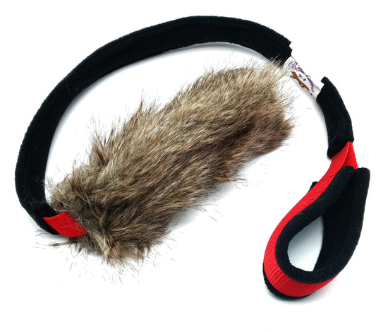 Fleece Handle Tug with Faux Fur